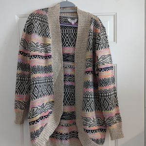 Fun colorful cardigan No Boundaries large